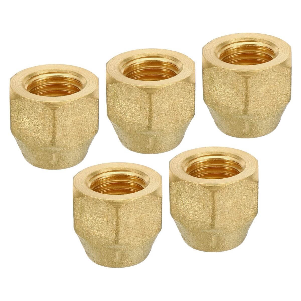 Flare Nuts Brass 5/8 Pack Of 5